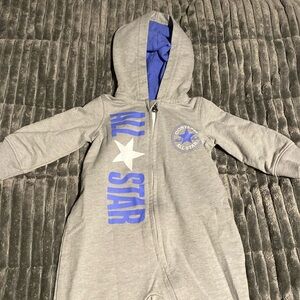 CONVERSE Light weight hooded zipper jumpsuit 6M